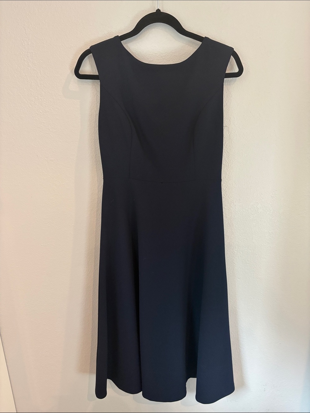 Tommy Hilfiger Navy Sleeveless Fit-and-Flare Midi Dress